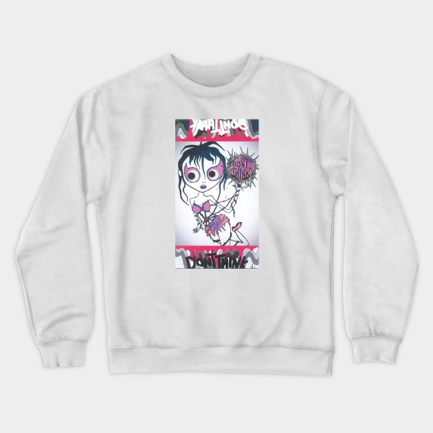 Creepy Cheerleader Crewneck Sweatshirt by XxDontxThinkxX